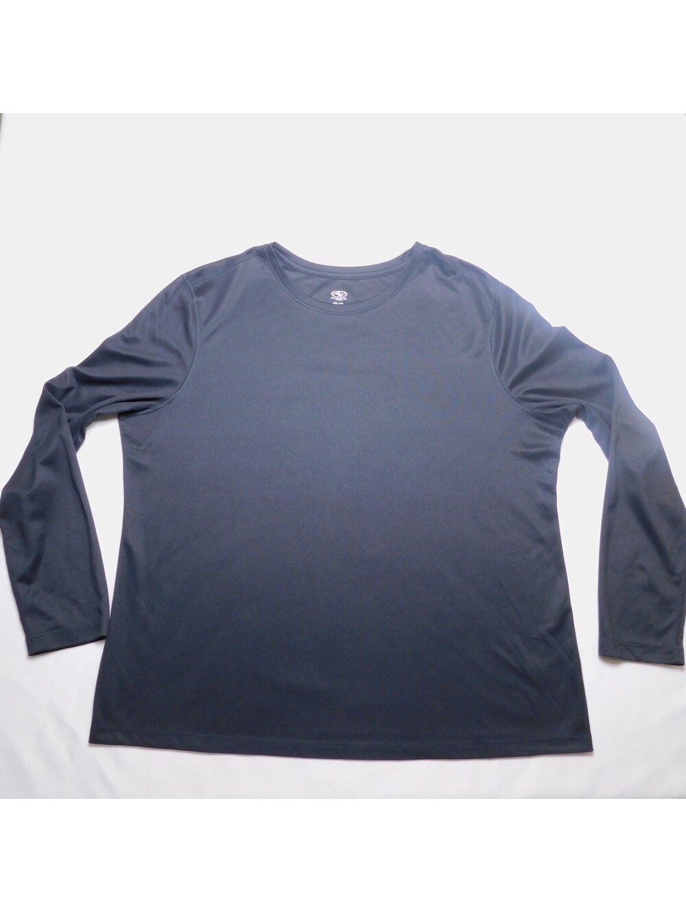 Athletic Works Women’s Plus Size XXL 20 Black Long Sleeve Workout Shirt Tee